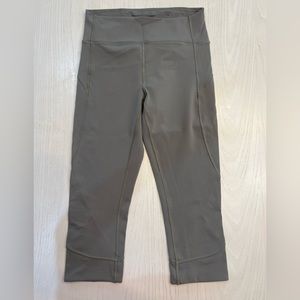 Light green cropped workout leggings